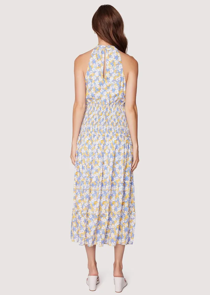 Dazzling Bloom Halter Maxi Dress Lightbluefloral Women Lost Wander Dresses
