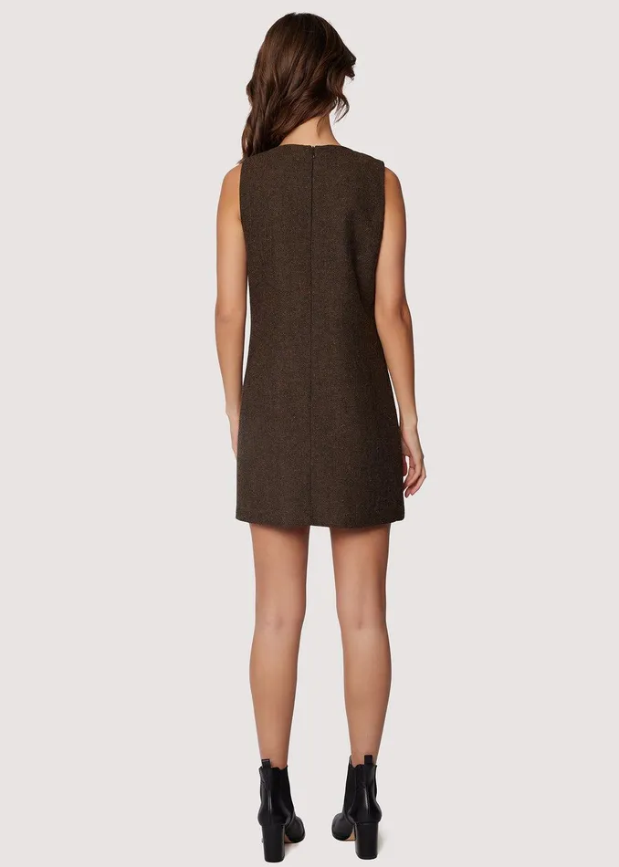 Delfina Mini Dress Brownmulti Women Lost Wander Dresses