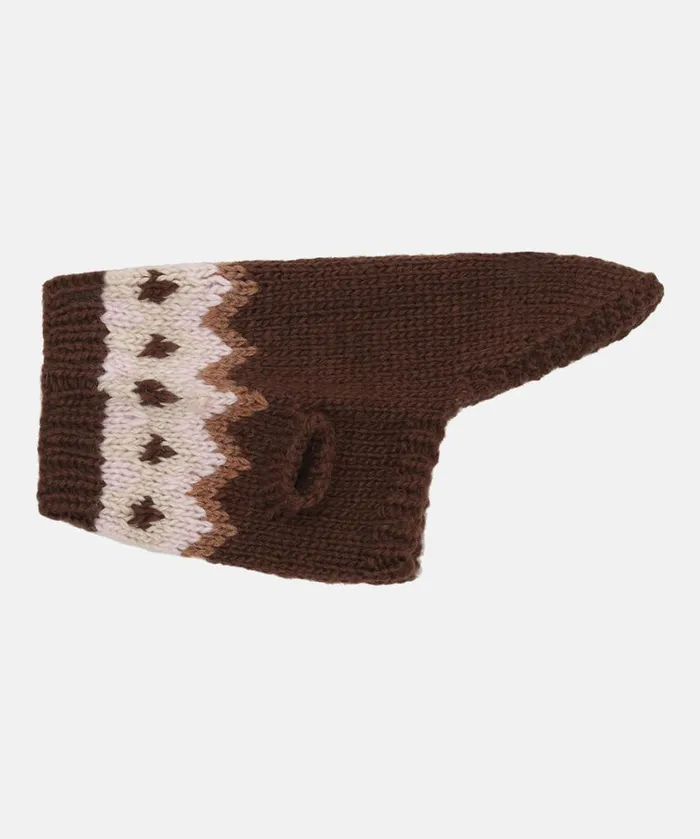 Dog Knit Extra SmallSmall 8211 Brown Accessories Ilse Jacobsen Vov and Vuf