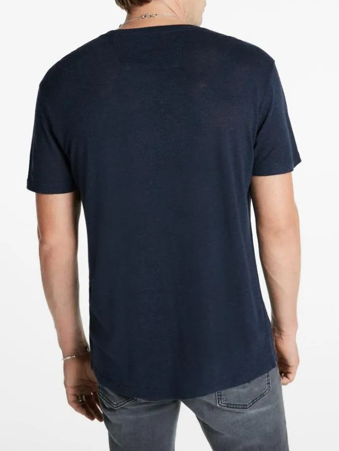 DOUBLE SKULL TEE Black Clothing John Varvatos Graphic Tees