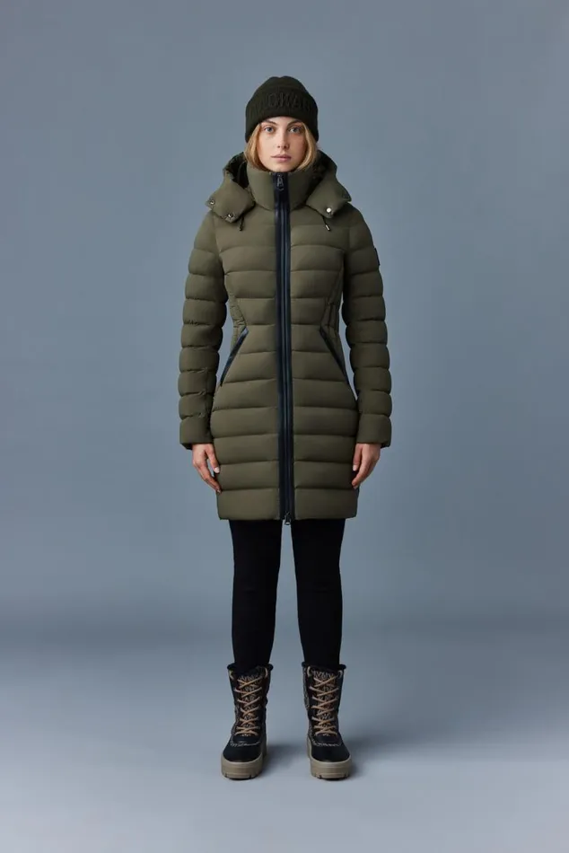 Downs and Jackets Women Mackage FARREN Agile360 Down Coat With Removable Hood Trench Downs and Jackets Women Mackage FARREN Agile360 Down Coat With Removable Hood Trench
