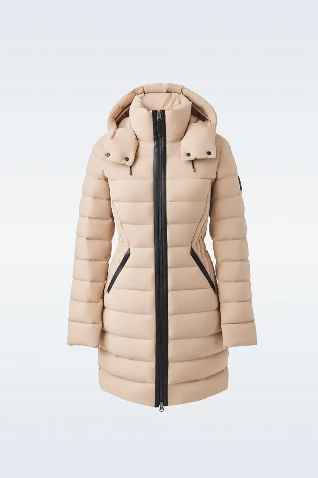 Downs and Jackets Women Mackage FARREN Agile360 Down Coat With Removable Hood Trench Downs and Jackets Women Mackage FARREN Agile360 Down Coat With Removable Hood Trench