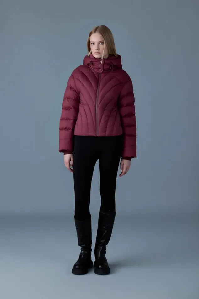 Downs and Jackets Women Mackage HOPE Softwash Rounded Quilt Down Jacket Emerald Downs and Jackets Women Mackage HOPE Softwash Rounded Quilt Down Jacket Emerald