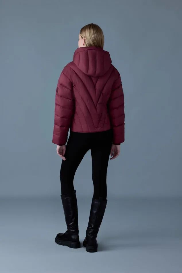 Downs and Jackets Women Mackage HOPE Softwash Rounded Quilt Down Jacket Emerald Downs and Jackets Women Mackage HOPE Softwash Rounded Quilt Down Jacket Emerald