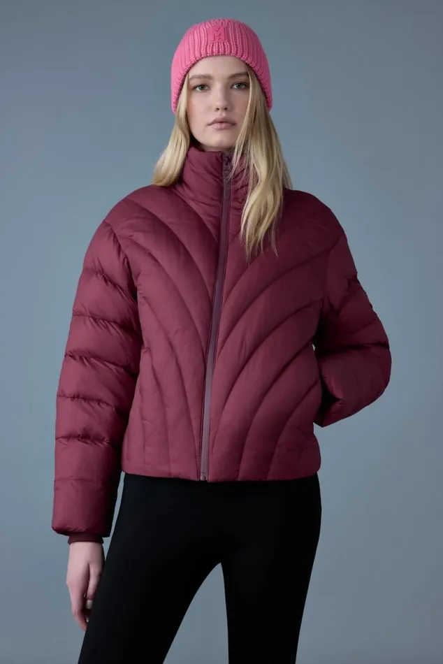 Downs and Jackets Women Mackage HOPE Softwash Rounded Quilt Down Jacket Emerald Downs and Jackets Women Mackage HOPE Softwash Rounded Quilt Down Jacket Emerald