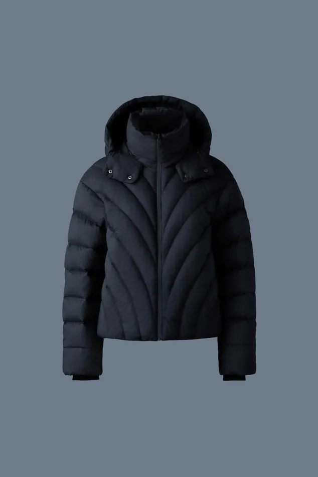 Downs and Jackets Women Mackage HOPE Softwash Rounded Quilt Down Jacket Emerald Downs and Jackets Women Mackage HOPE Softwash Rounded Quilt Down Jacket Emerald