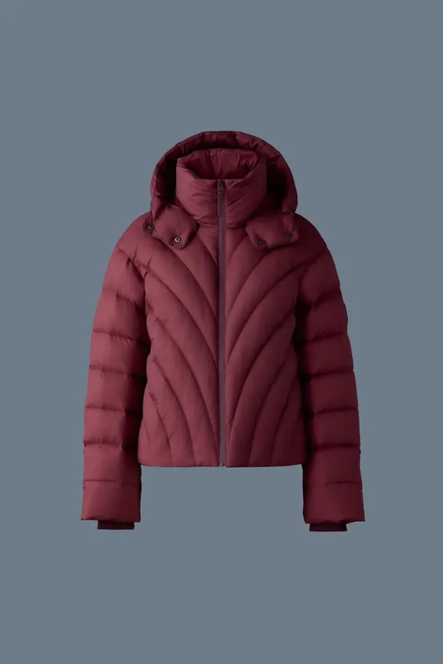 Downs and Jackets Women Mackage HOPE Softwash Rounded Quilt Down Jacket Emerald Downs and Jackets Women Mackage HOPE Softwash Rounded Quilt Down Jacket Emerald