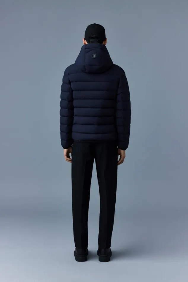 Downs and Parkas Men Mackage JACK Agile360 Stretch Light Down Jacket With Hood Carbon