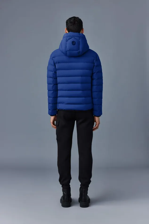 Downs and Parkas Men Mackage JACK Agile360 Stretch Light Down Jacket With Hood Carbon