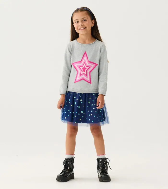 Dresses Girls Hatley Girls Star Girl Sweater Dress
