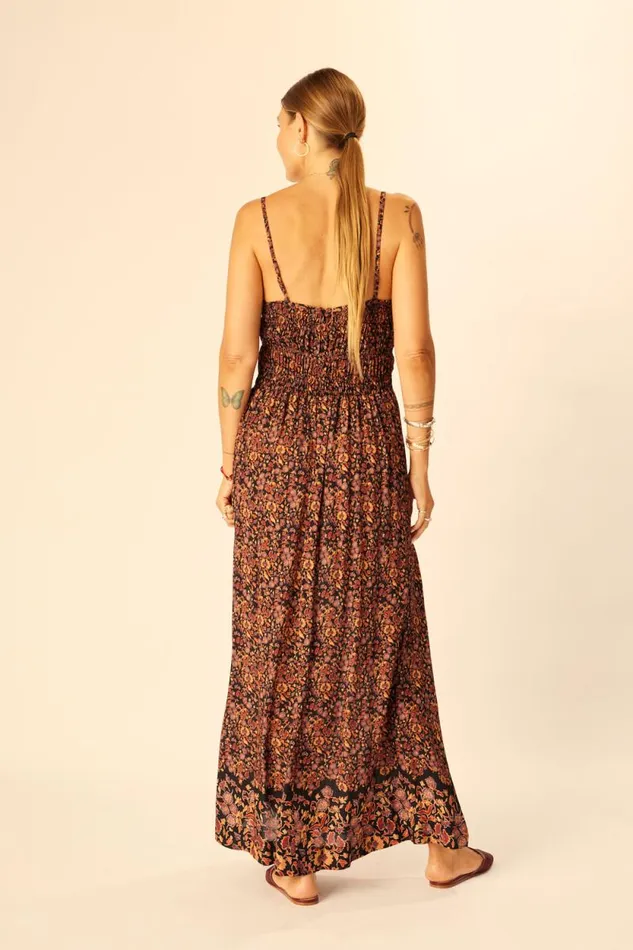 Dresses Shop Natalie Martin GINA MAXI Petite Fleur Noire