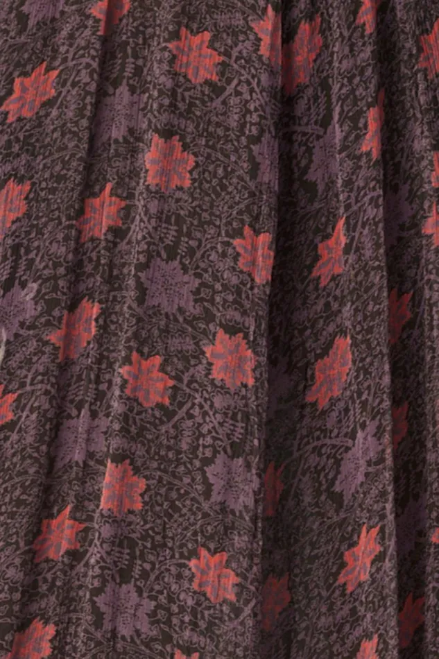 Dresses Shop Natalie Martin INDIANA MAXI Snowflake Aubergine