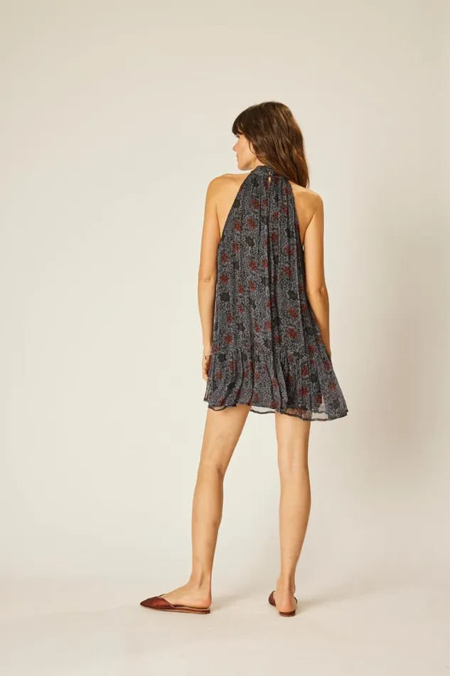 Dresses Shop Natalie Martin INDIANA MINI Snowflake Steel Blue