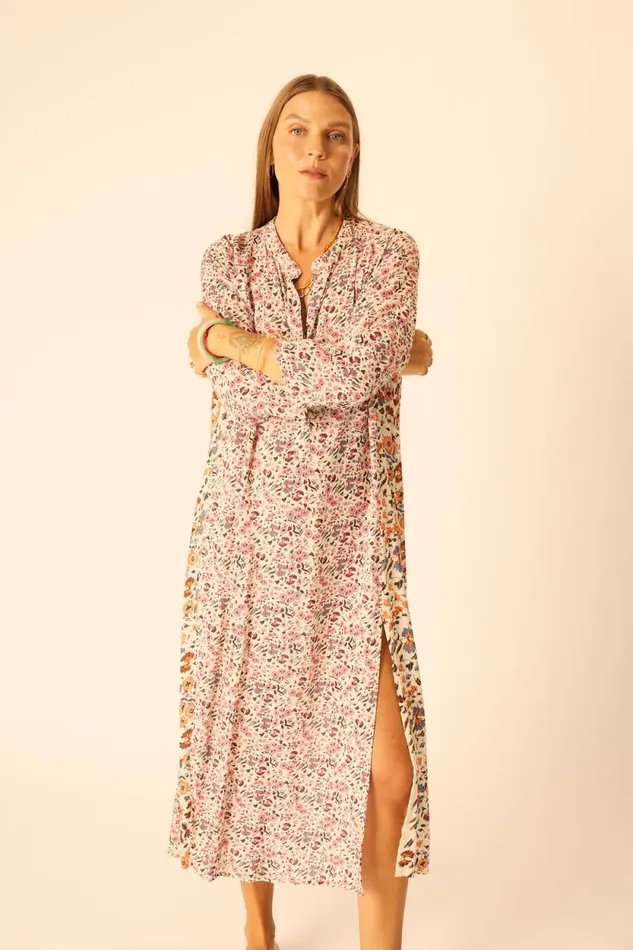 Dresses Shop Natalie Martin ISOBEL DRESS Petite Fleur Rose
