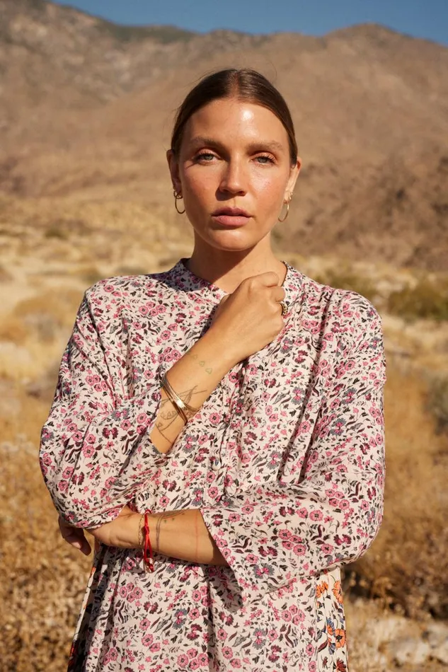Dresses Shop Natalie Martin ISOBEL DRESS Petite Fleur Rose