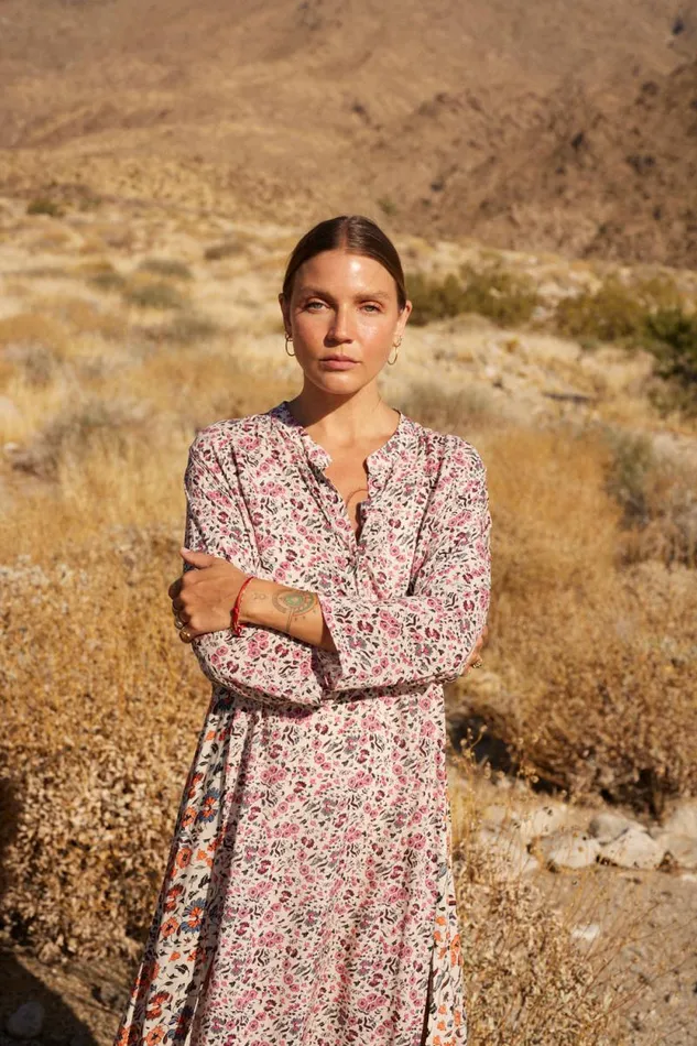 Dresses Shop Natalie Martin ISOBEL DRESS Petite Fleur Rose