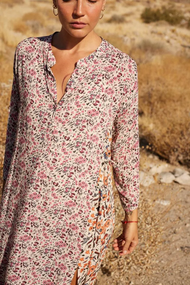 Dresses Shop Natalie Martin ISOBEL DRESS Petite Fleur Rose