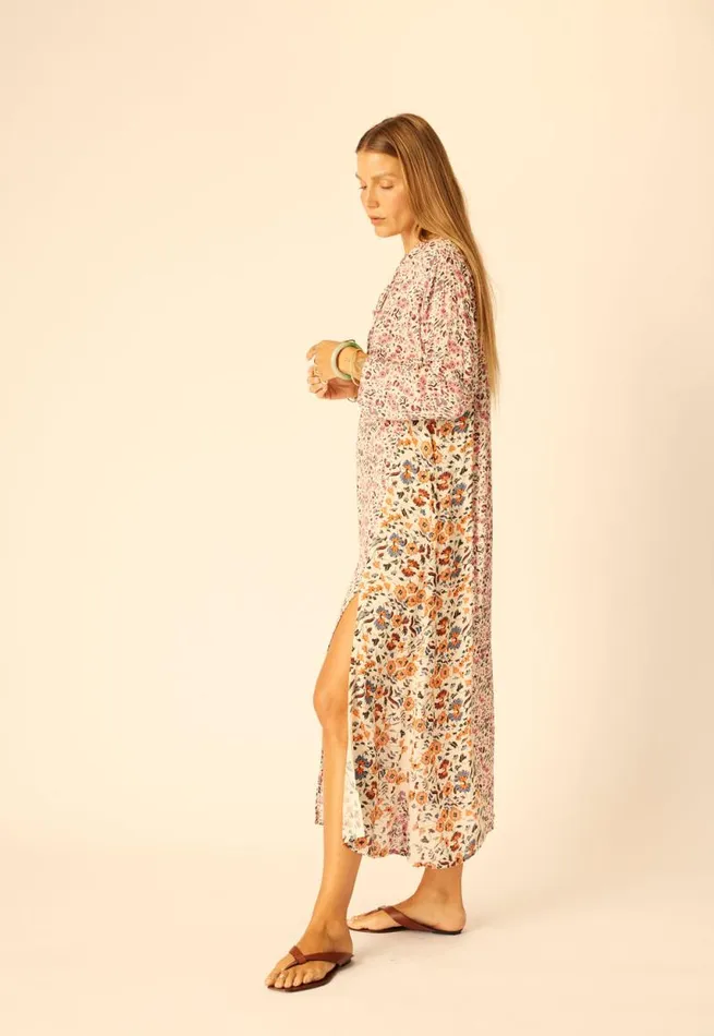 Dresses Shop Natalie Martin ISOBEL DRESS Petite Fleur Rose