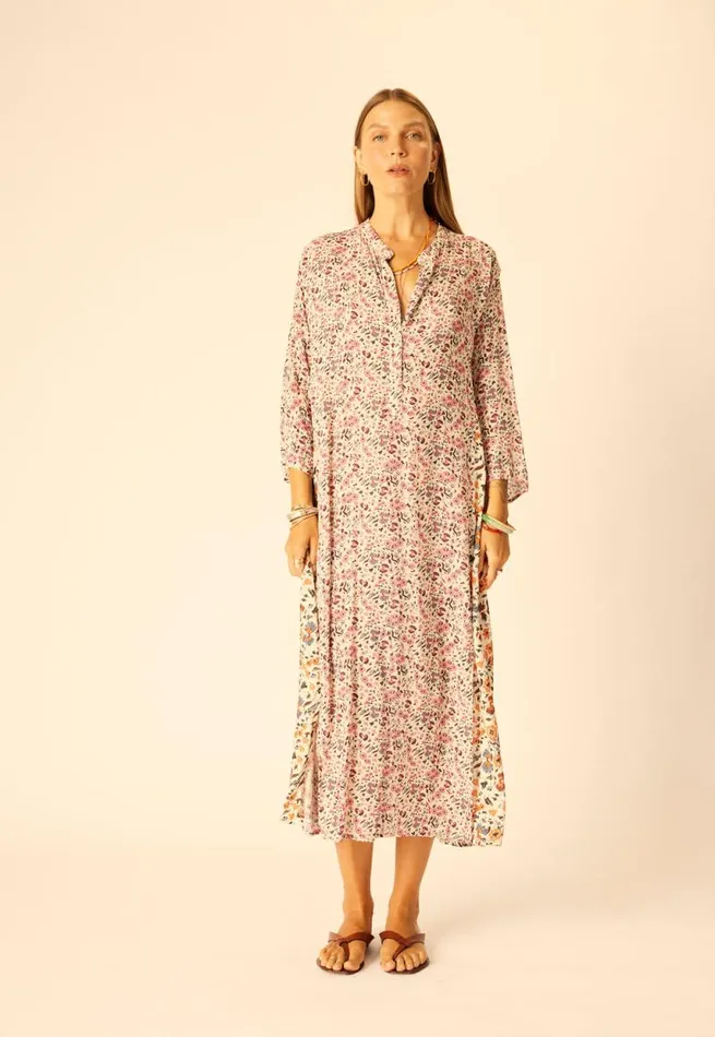 Dresses Shop Natalie Martin ISOBEL DRESS Petite Fleur Rose