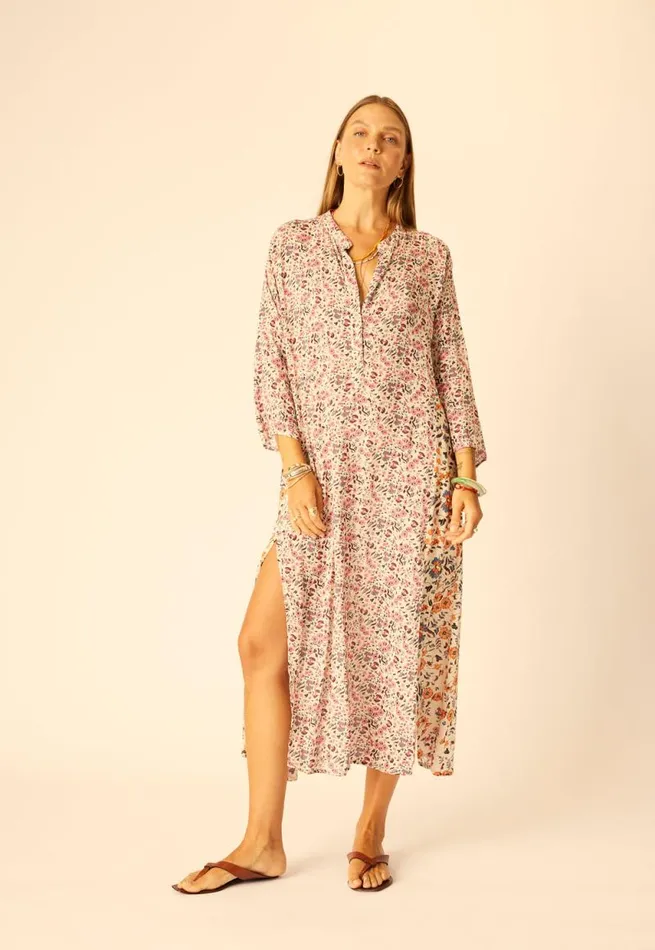 Dresses Shop Natalie Martin ISOBEL DRESS Petite Fleur Rose