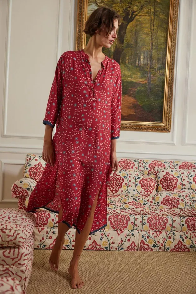 Dresses Shop Natalie Martin ISOBEL DRESS Pinwheel Barn Red