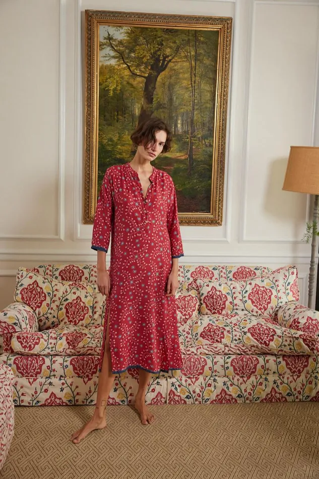 Dresses Shop Natalie Martin ISOBEL DRESS Pinwheel Barn Red