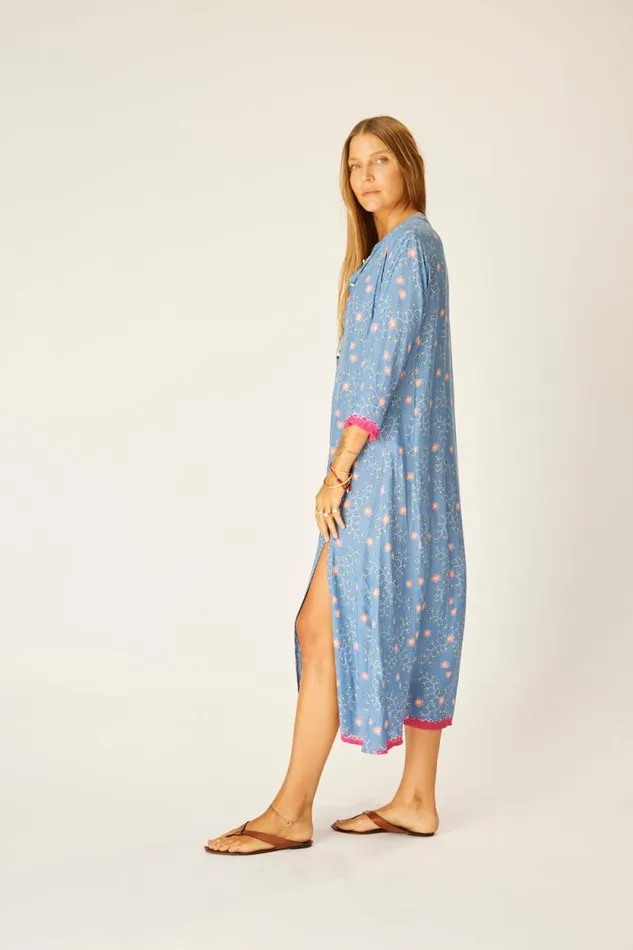 Dresses Shop Natalie Martin ISOBEL DRESS Pinwheel Denim
