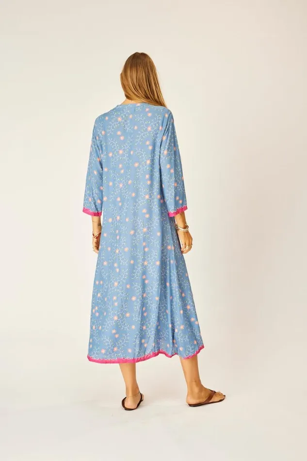 Dresses Shop Natalie Martin ISOBEL DRESS Pinwheel Denim