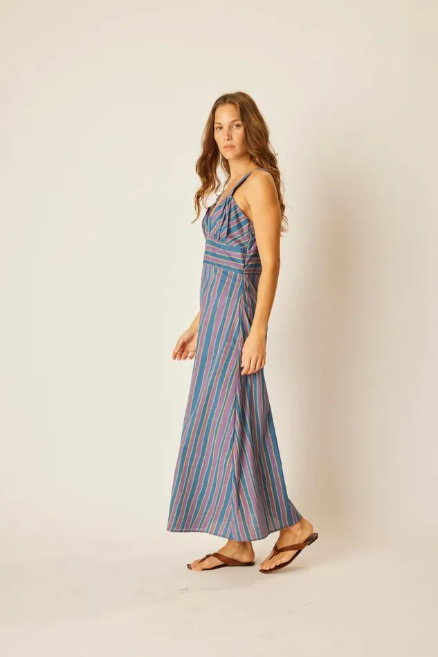 Dresses Shop Natalie Martin JACKIE DRESS Batik Stripe Lavender