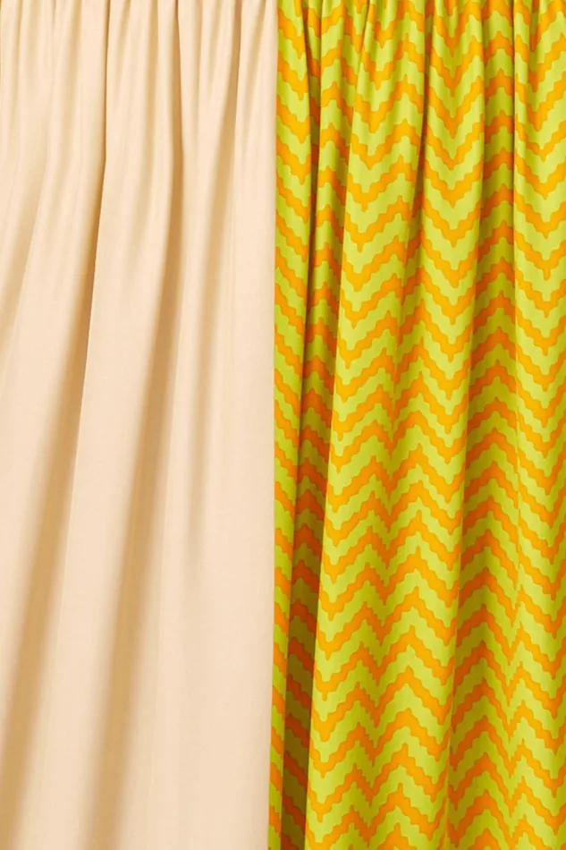 Dresses Shop Natalie Martin JERUSHA MINI Block Zigzag Tangerine