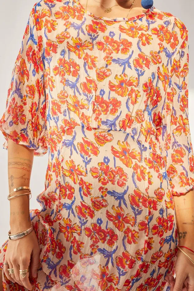 Dresses Shop Natalie Martin LILY DRESS Chiffon Watercolor Clem