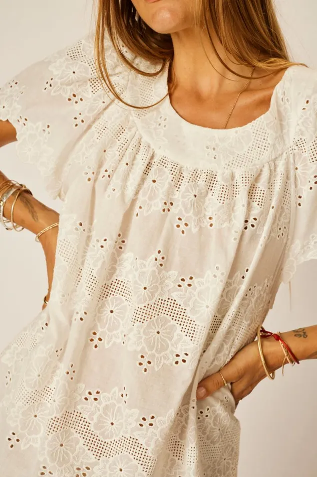 Dresses Shop Natalie Martin SIENNA MINI DRESS Geranium Milk