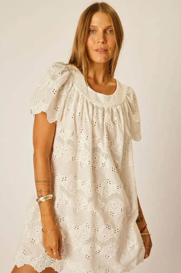 Dresses Shop Natalie Martin SIENNA MINI DRESS Geranium Milk