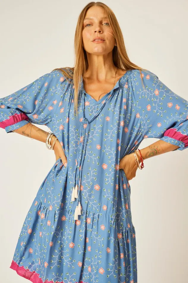 Dresses Shop Natalie Martin STEVIE DRESS Pinwheel Denim