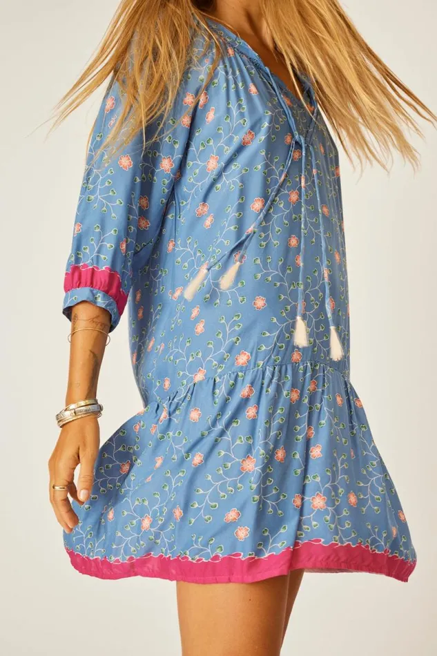 Dresses Shop Natalie Martin STEVIE DRESS Pinwheel Denim