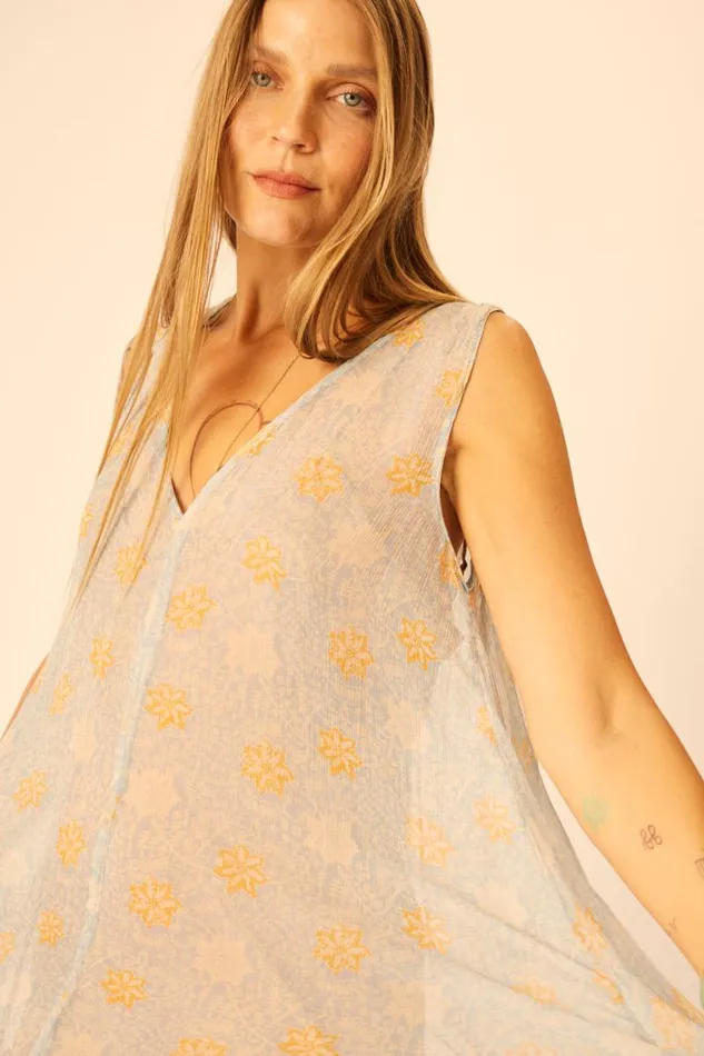 Dresses Shop Natalie Martin TOVA MAXI Snowflake Tangerine