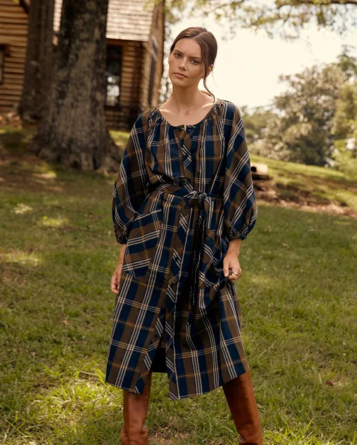 Dresses Women Billy Reid Prairie Dress Navygold