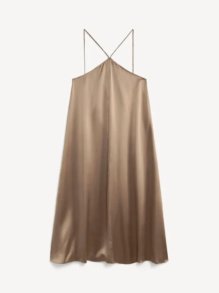 Dresses Women By Malene Birger Reganne Maxi Dress Shitake Dresses Women By Malene Birger Reganne Maxi Dress Shitake