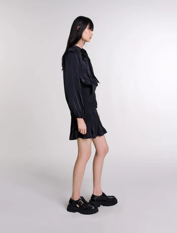 Dresses Women Maje Short Smocked Dress Black