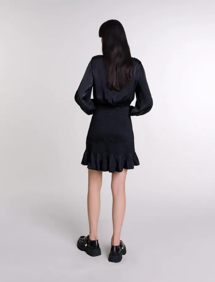 Dresses Women Maje Short Smocked Dress Black
