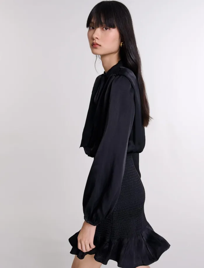 Dresses Women Maje Short Smocked Dress Black