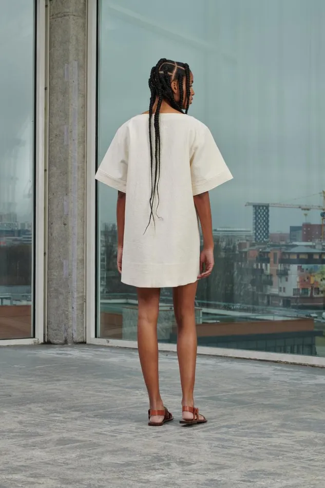 Dresses Women Soeur WAFFLE DRESS Offwhite