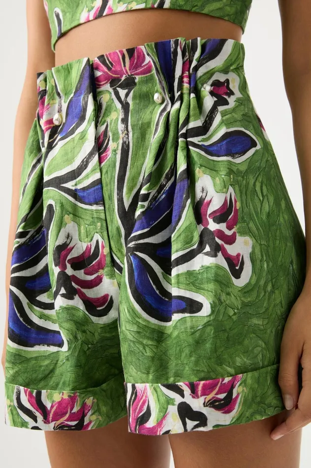 Eden Paper Bag Short Native Gumnut Floral Women Aje Shorts