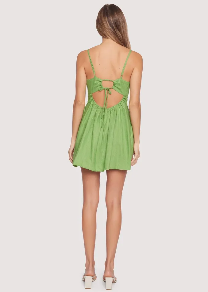 Elia Mini Dress Gardengreen Women Lost Wander Dresses