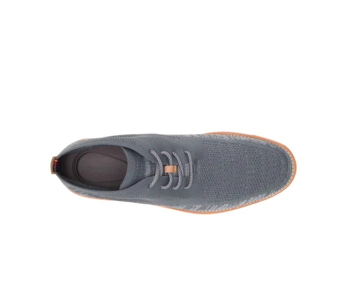 Expert Chukka Knit Dark Grey Multi Knit 8211 Orange Outsole Men Boots Hush Puppies