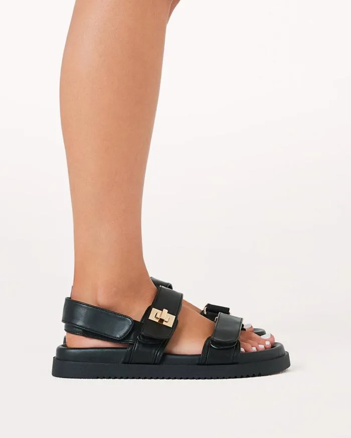 Flats Billini Sandals and Slides ALVINA BLACK