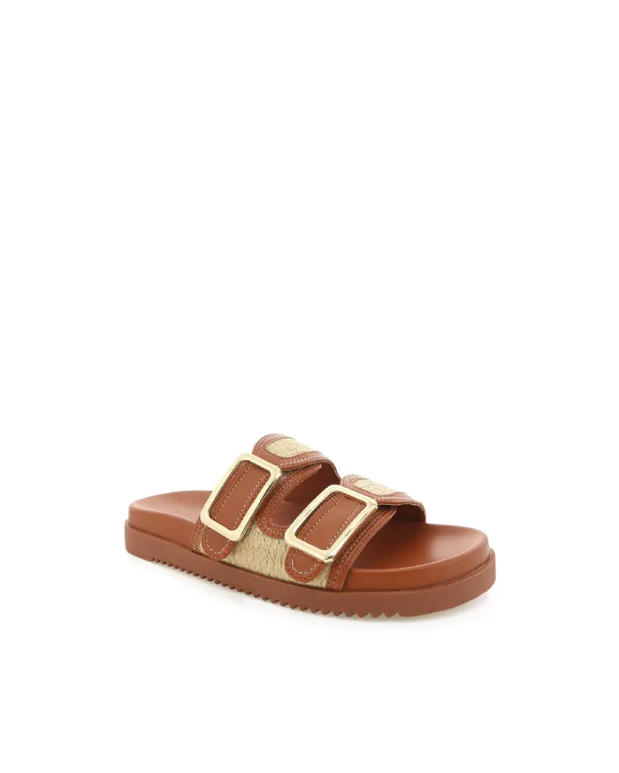 Flats Billini Sandals and Slides AYLIN NATURAL RAFFIATAN