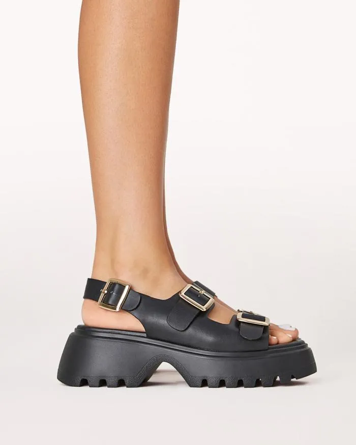 Flats Billini Sandals and Slides LIARA BLACK