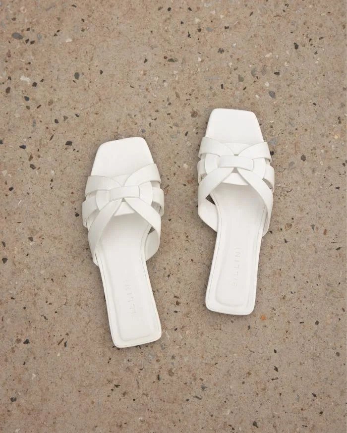 Flats Billini Sandals and Slides RYLEY WHITE