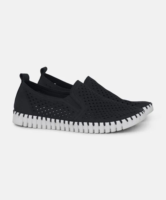 Flats For Men 8211 Black Shoes Ilse Jacobsen Tulip Flats